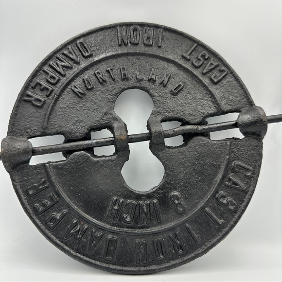 Vintage cast-iron damper 8 inch Northland, with pin - Picture 6 of 6